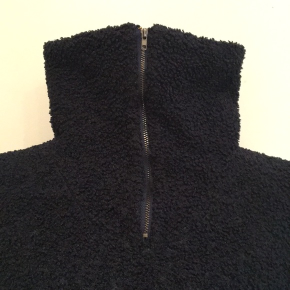 Navy Blue Half-Zip Sweater - Picture 4 of 6